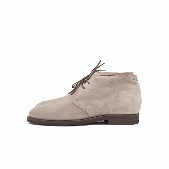 970$ Brunello Cucinelli Men's Chukka Boots Suede Grey Size: 42.5 US9.5 - Picture 7 of 13